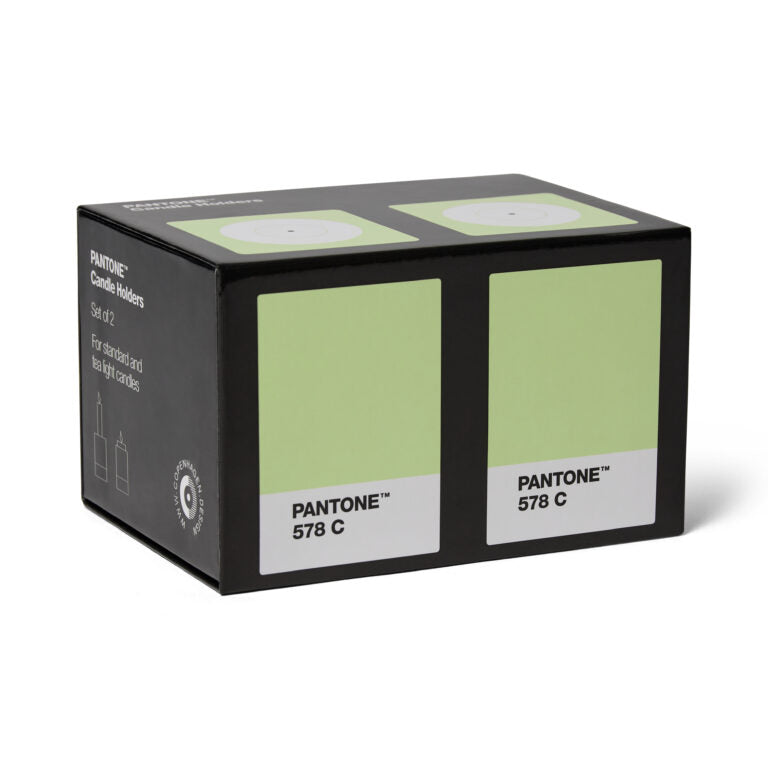 PANTONE Candle Holders Light Green 578