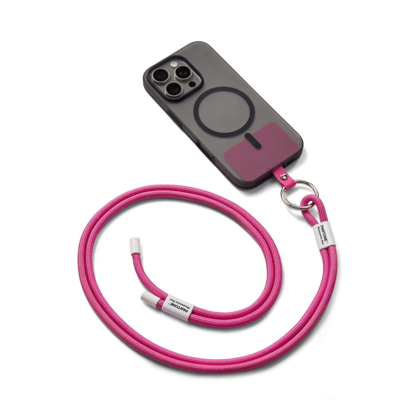 PANTONE ADJUSTABLE PHONE STRAP - Rhodamine Red C