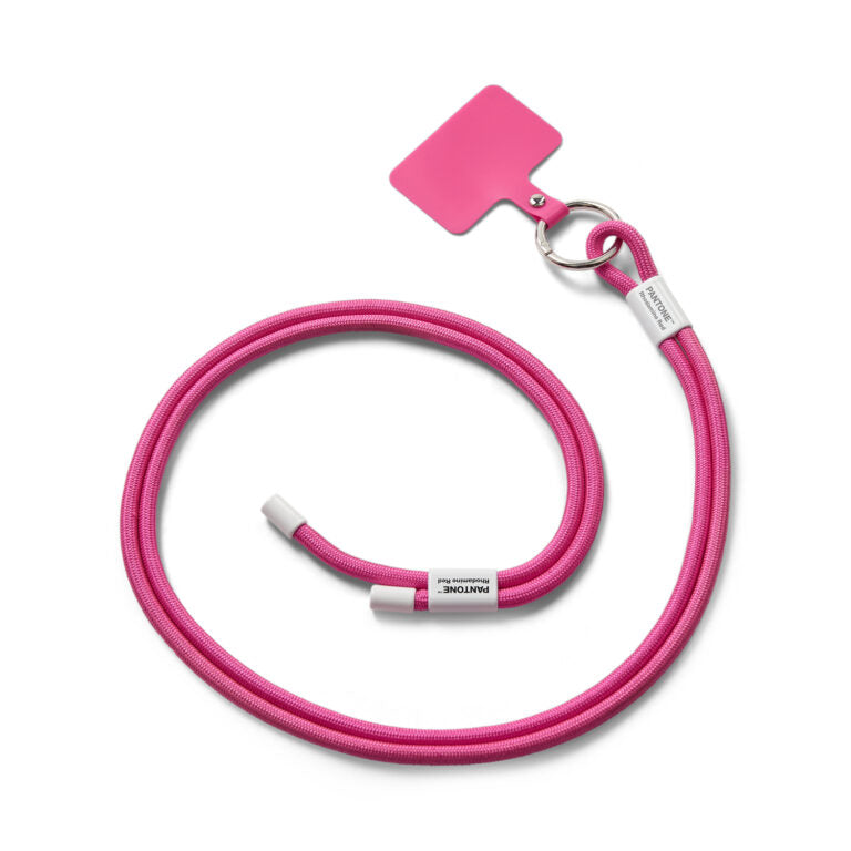 PANTONE ADJUSTABLE PHONE STRAP - Rhodamine Red C