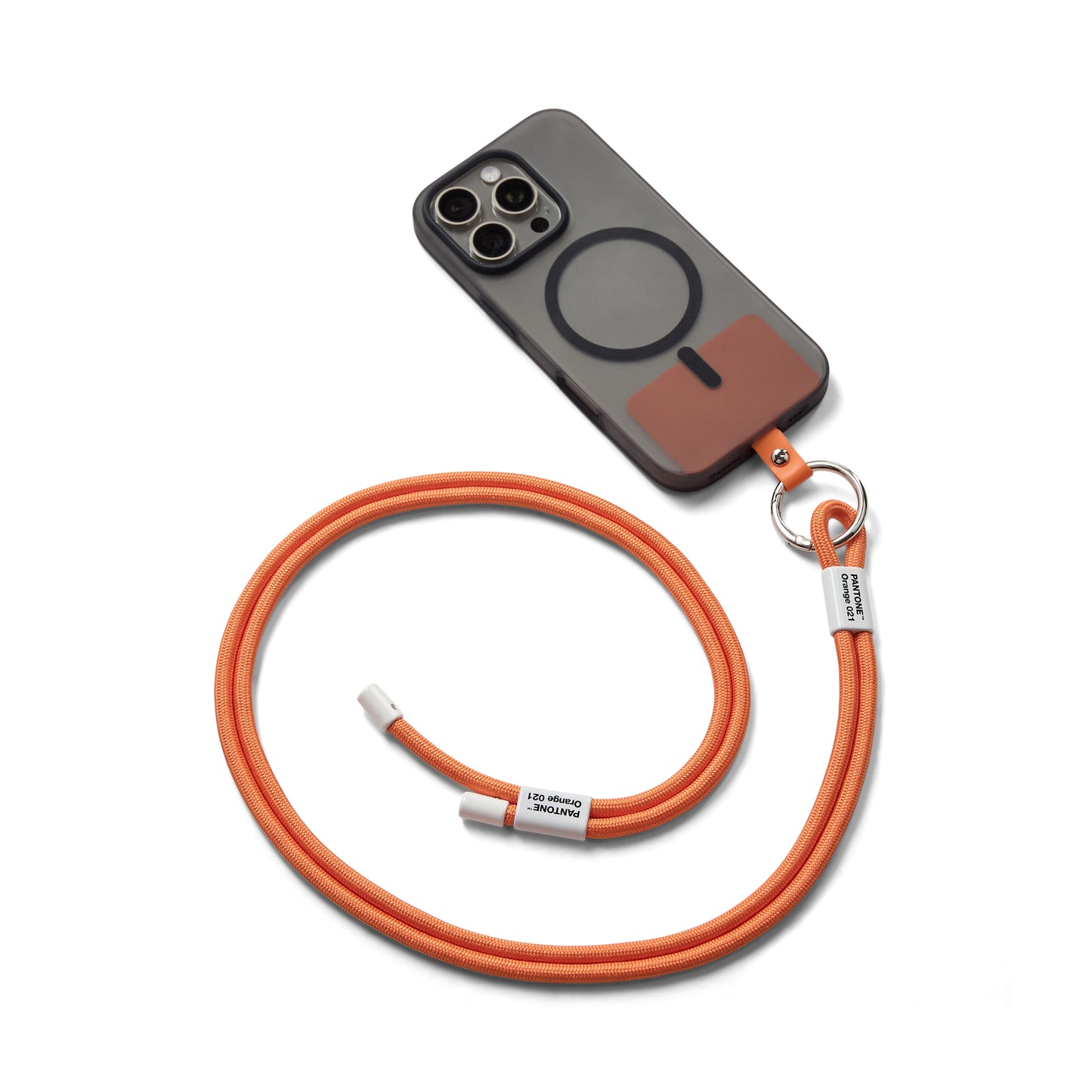 PANTONE ADJUSTABLE PHONE STRAP - Orange 021 C