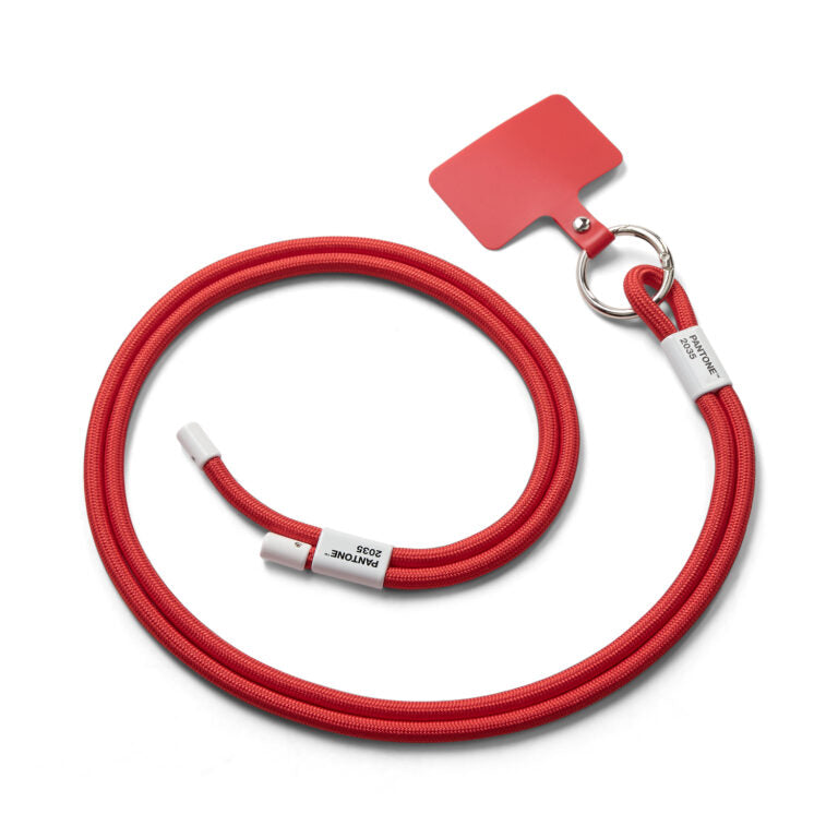 PANTONE ADJUSTABLE PHONE STRAP - Red 2035