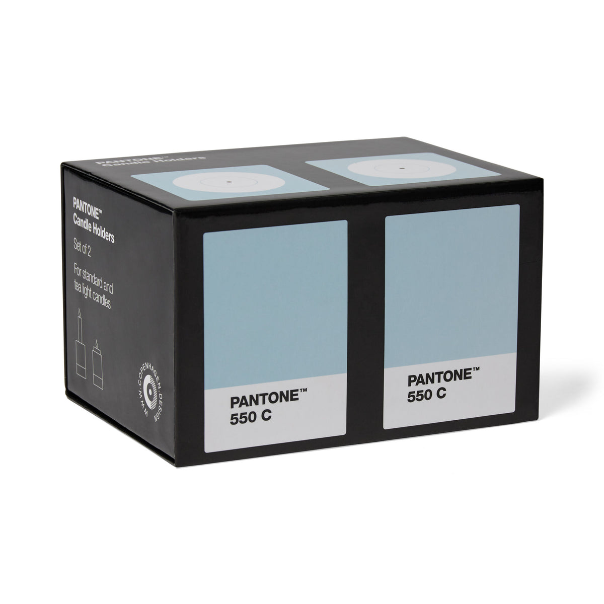 PANTONE Candle Holders Light Blue 550