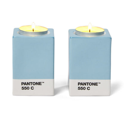 PANTONE Candle Holders Light Blue 550