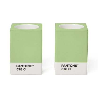 PANTONE Candle Holders Light Green 578