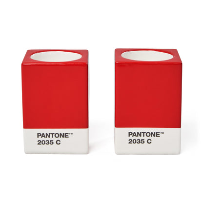 PANTONE Candle Holders Red 2035