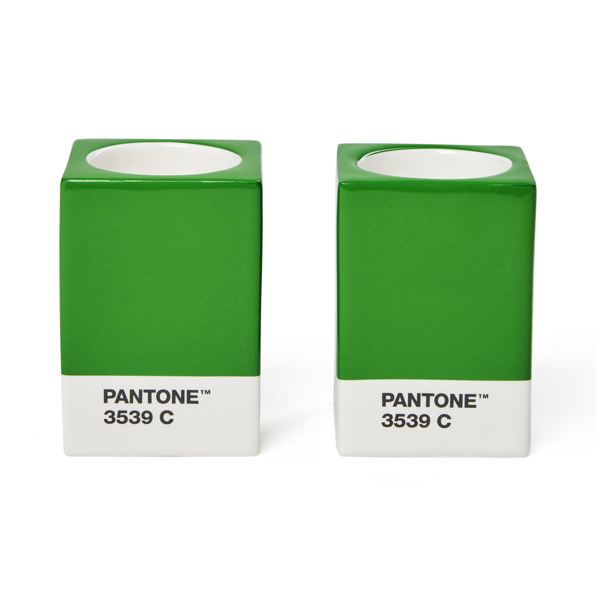 PANTONE Candle Holders Green 3539