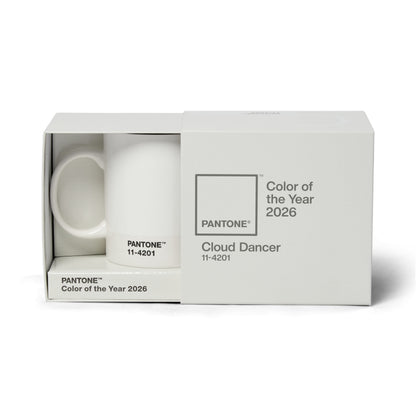 PANTONE mug – COLOR OF THE YEAR 2026 – PANTONE 11-4201 – CLOUD DANCER