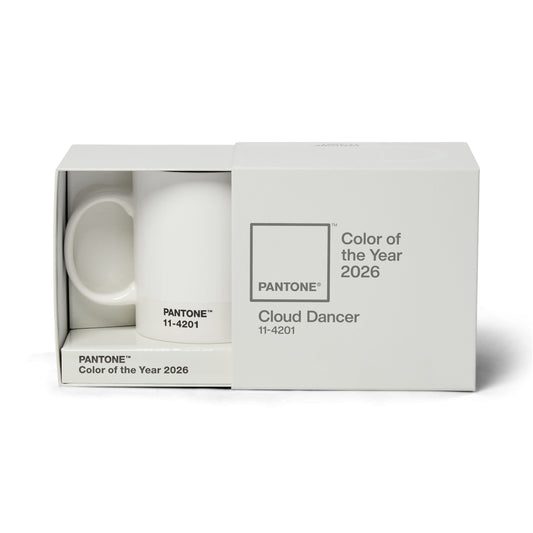 PANTONE mug – COLOR OF THE YEAR 2026 – PANTONE 11-4201 – CLOUD DANCER