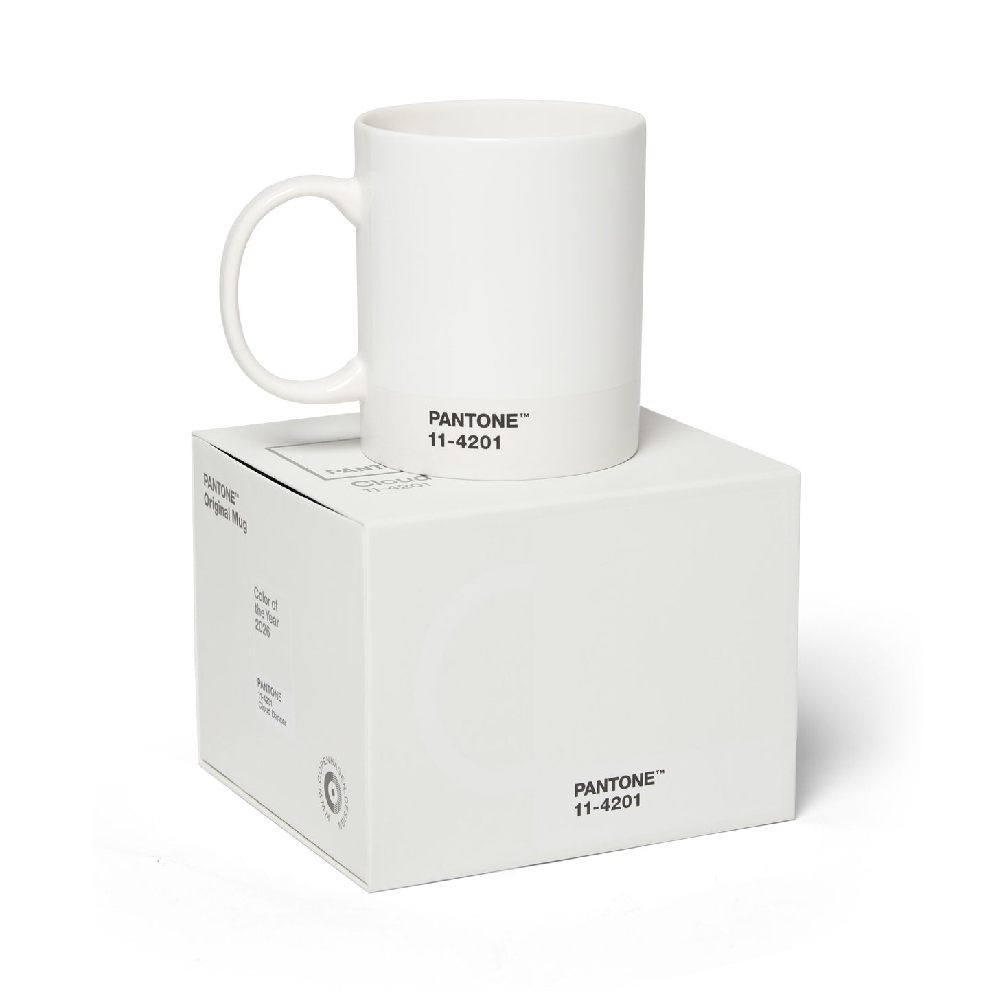 PANTONE mug – COLOR OF THE YEAR 2026 – PANTONE 11-4201 – CLOUD DANCER