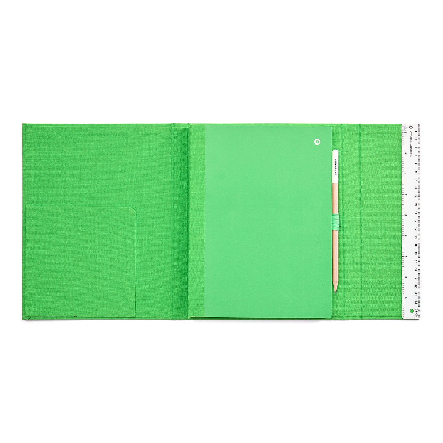 PANTONE NEW NOTEBOOK WITH PENCIL /Lined - Green 16-6340