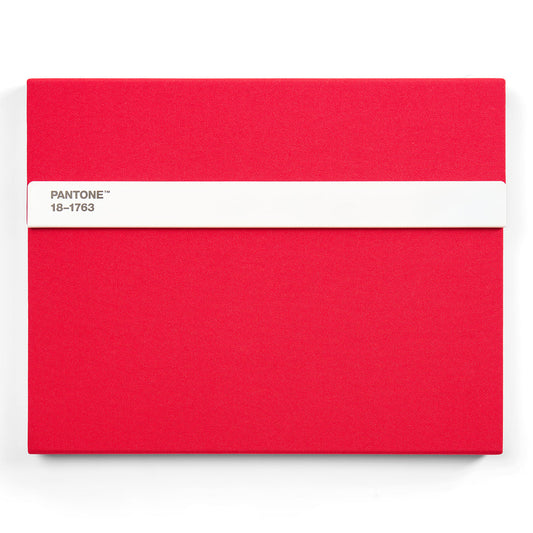 PANTONE NEW NOTEBOOK WITH PENCIL /Lined - Red 18-1763