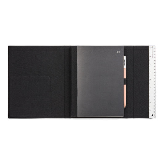 PANTONE NEW NOTEBOOK WITH PENCIL /unlined - Black 19-4007