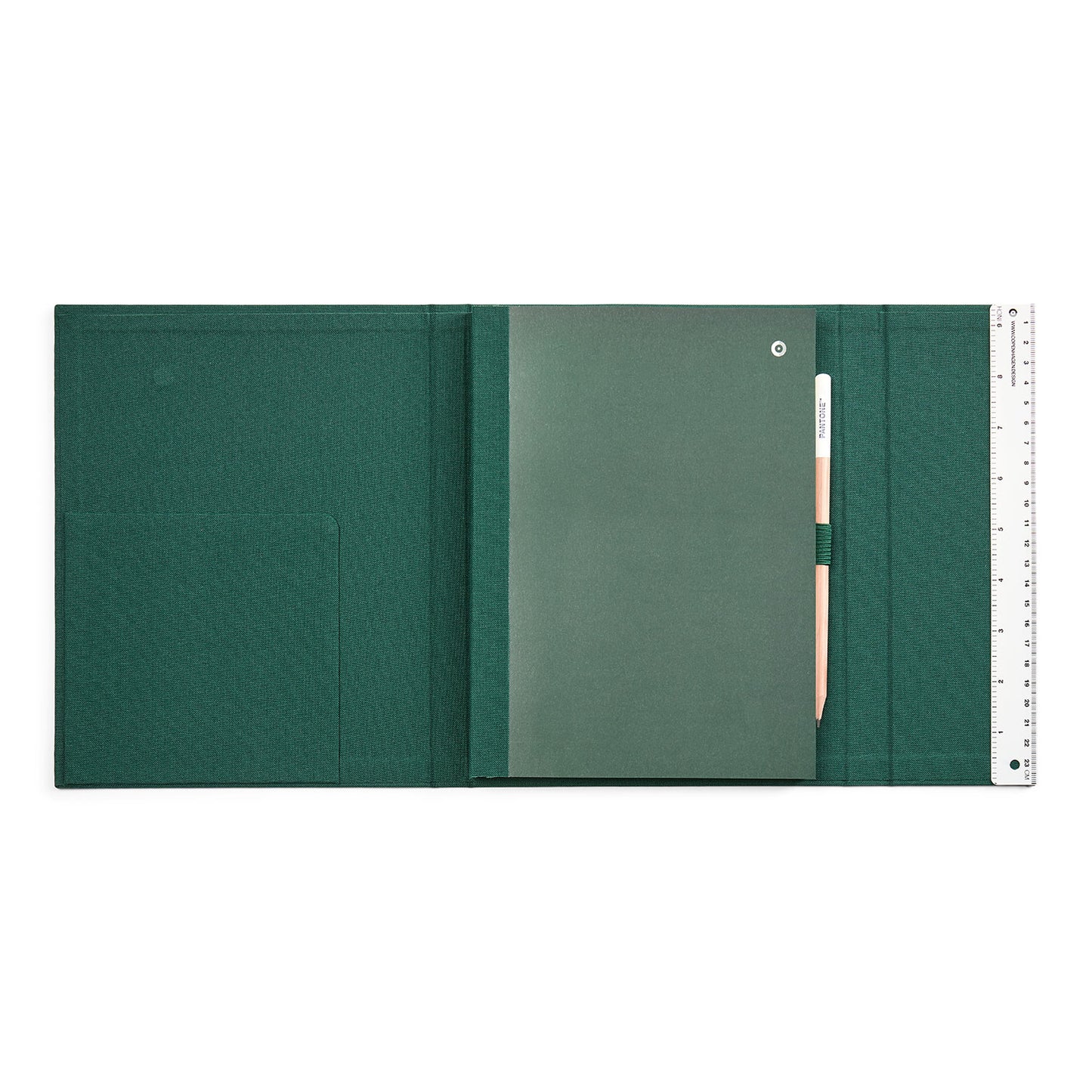 PANTONE NEW NOTEBOOK WITH PENCIL /Lined - Dark Green 19-5232