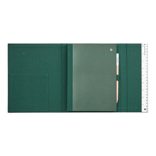 PANTONE NEW NOTEBOOK WITH PENCIL /unlined - Dark Green 19-5232
