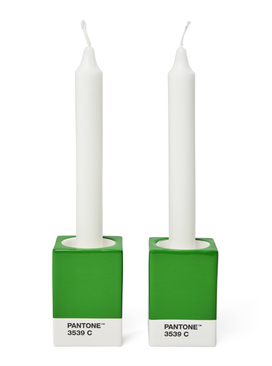 PANTONE Candle Holders Green 3539