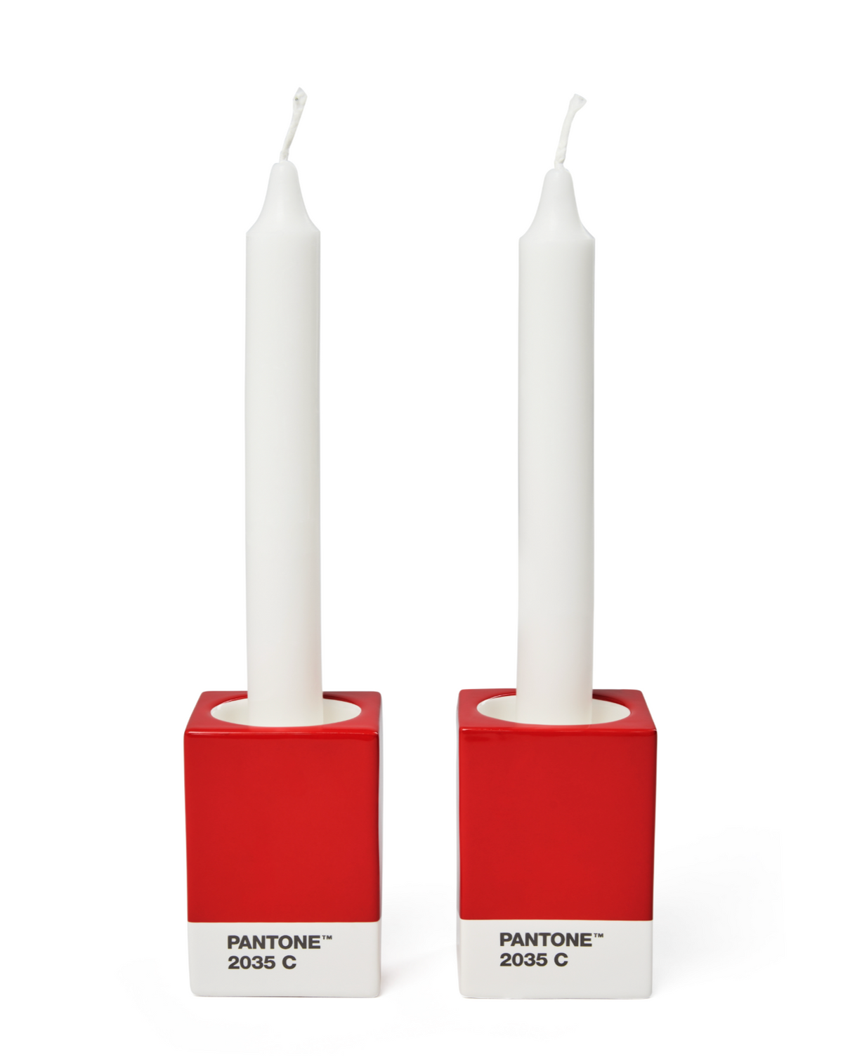 PANTONE Candle Holders Red 2035
