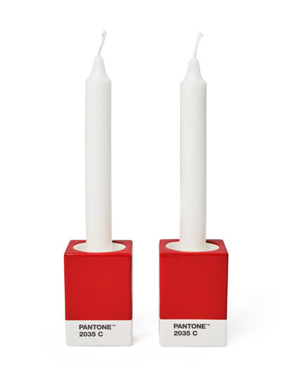 PANTONE Candle Holders Red 2035