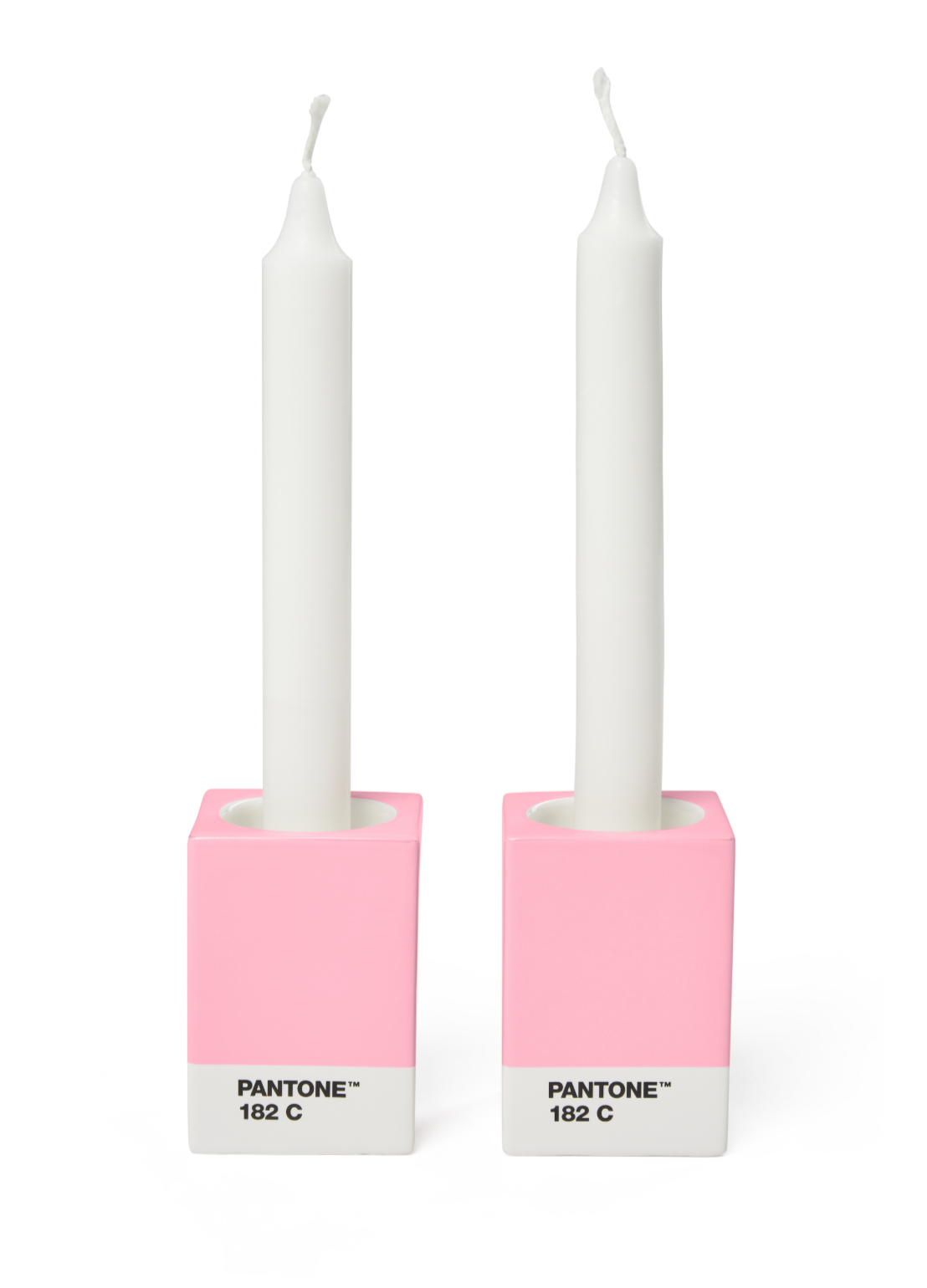 PANTONE Candle Holders Light Pink 182 C