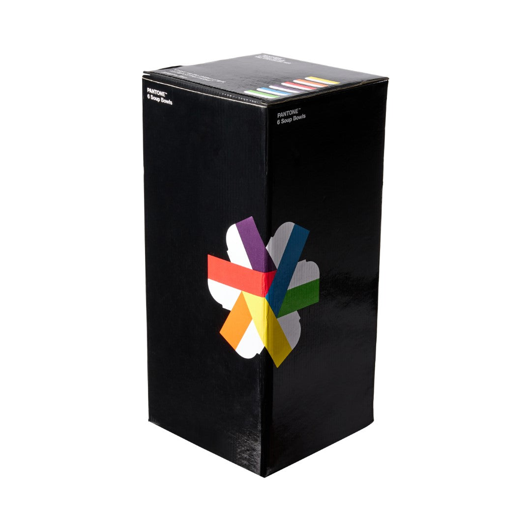PANTONE BOWL Giftbox set of 6 - YEL/ORA/RED/GREEN/BLUE/VIOLET
